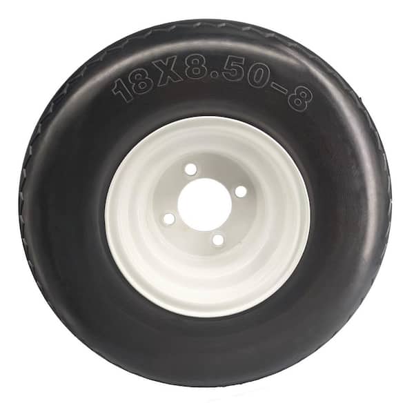 Ogracwheel 18 in. x 8.5 in. 8-Flat Free Lawn/Garden Tire Mounted on Wheel
