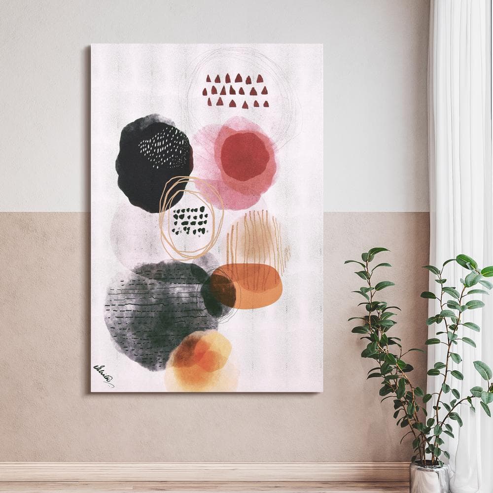 Colorful Abstract Silver Shagreen Canvas Wall Art for Nursery