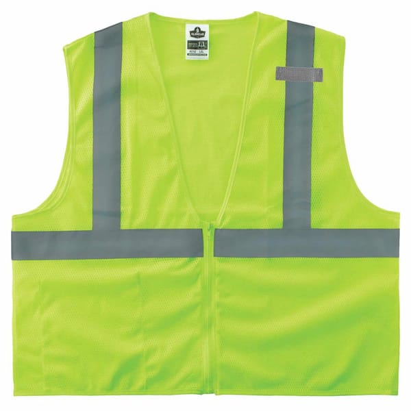 Ergodyne GLoWear 8210Z 4X-Large/5X-Large Lime Hi-Vis Type R Class 2 Economy Mesh Vest