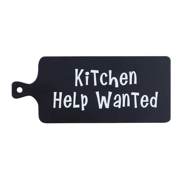 10 in. x 24 in. Black Wood Modern Farmhouse Sign Wall Decor