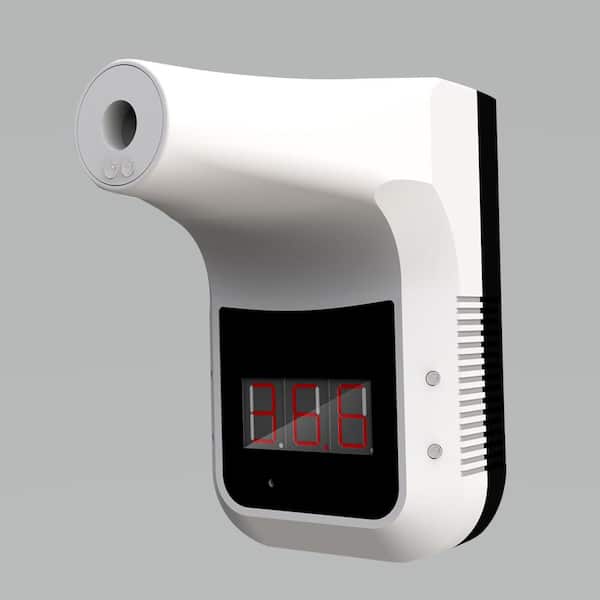 Wall-Mounted Infrared Forehead Thermometer, Non-Contact Digital Thermometer  with Fever Alarm LCD Display