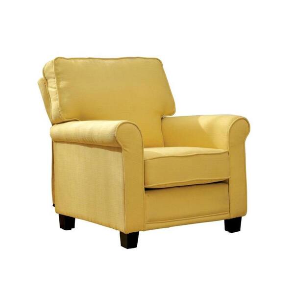 William's Home Furnishing Yellow Belem Transitional Accent Chair CM ...