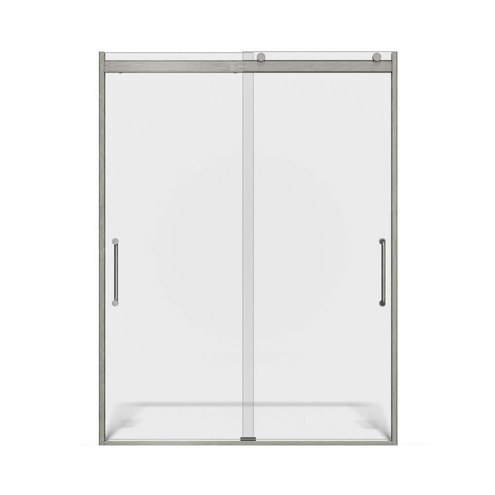 Arelo 60" Frameless Sliding Shower Door with Clear Glass