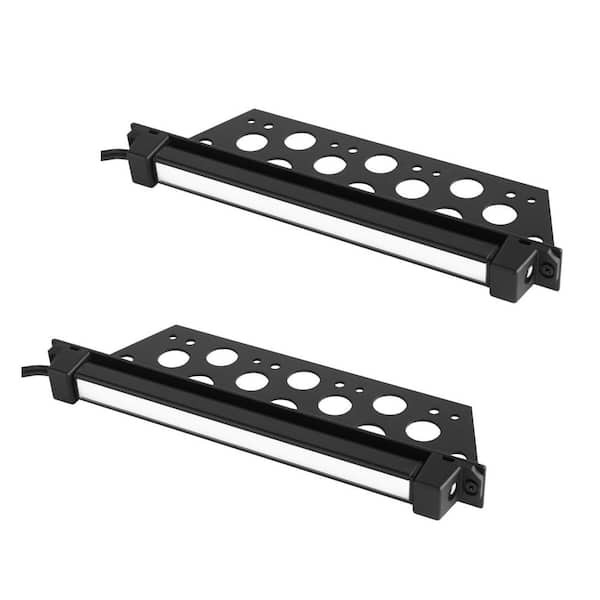 Outdoor 35 Lumen Battery Powered Motion Activated Integrated LED Step/Deck/Stair Light, Brown (2-Pack)