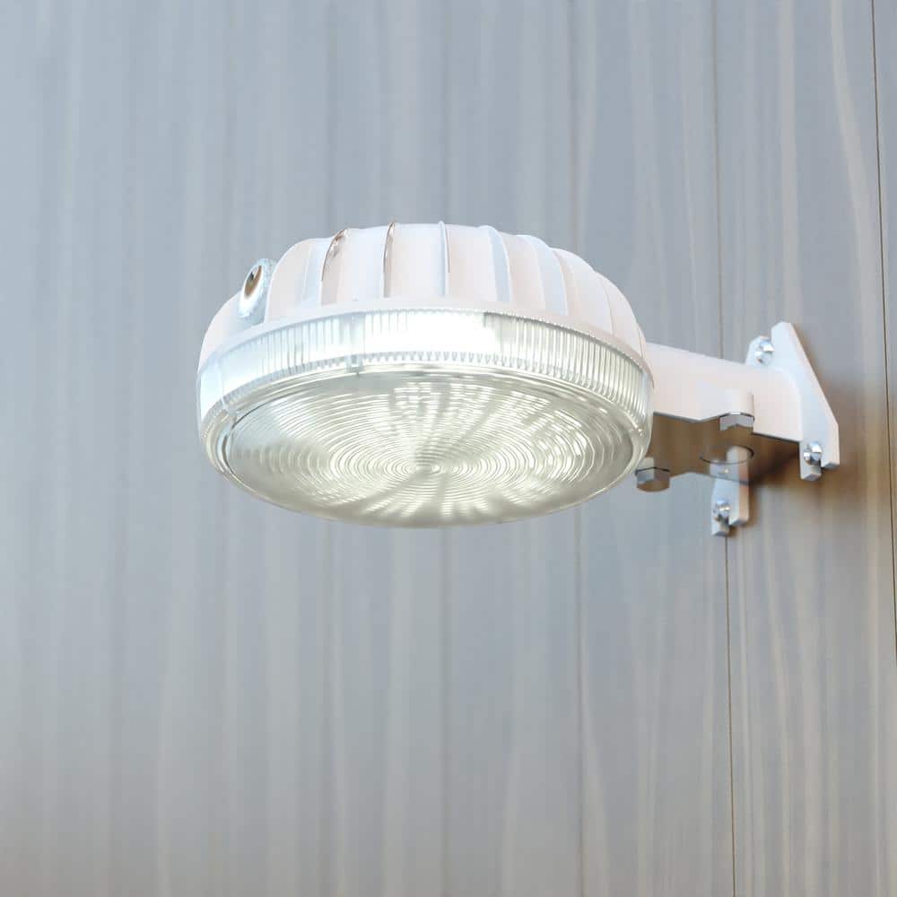9.75-Inch Gray Aluminum LED Outdoor Security Flood Light