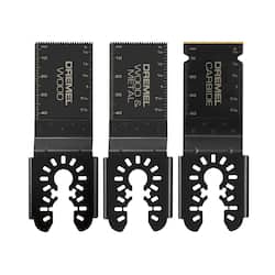 Dremel Universal 1-1/4 in. Carbide/Bi-Metal/Wood Oscillating Multi-Tool Blade Kit (3-Piece)