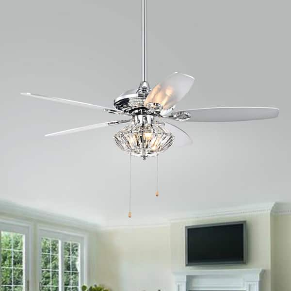 makore chrome ceiling fan