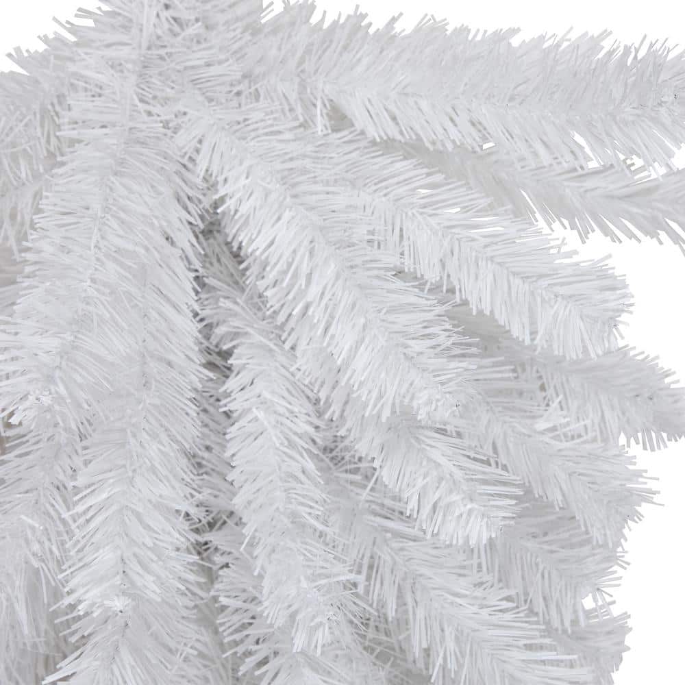 Snow White Pine Artificial Christmas Teardrop Swag - 30"