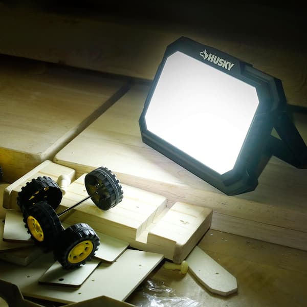 Husky 12000 Lumens/6000 Lumens Portable LED Work Light HD12000DIM - The  Home Depot