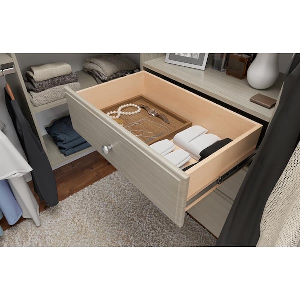 Closet Evolution Ultimate 60 in. W - 96 in. W Rustic Grey Wood Closet  System GR19 - The Home Depot