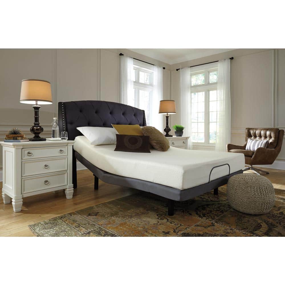 White 8-Inch Medium Firm Memory Foam Queen Mattress