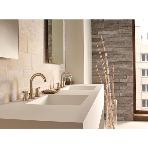 Delta Faucet Trinsic Widespread Bathroom Faucet Chrome, Bathroom Faucet  Hole, Diamond Seal Technology, Metal Drain Assembly, Chrome 3558-M＿並行輸入 