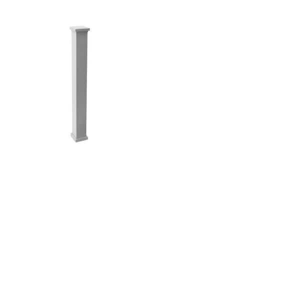 Select All-In-One Post Sleeve in 4 in. x 4 in. x 54 in. Select in Classic White