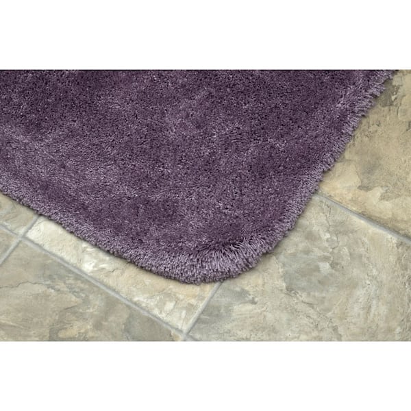 Finest Luxury Purple 22 in. x 60 in. Plush Nylon Bath Mat