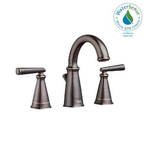 Edgemere 8 in. Widespread 2-Handle Bathroom Faucet with Metal Speed Connect Drain in Legacy Bronze