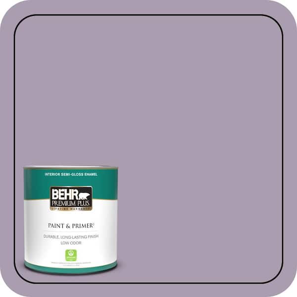 BEHR PREMIUM PLUS 1 qt. #PPU16-12 Charm Semi-Gloss Enamel Low Odor Interior Paint & Primer