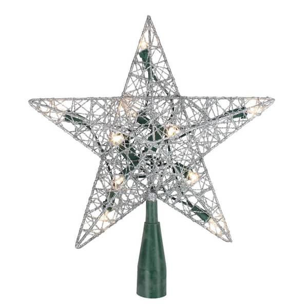 Northlight 9 In Lighted Silver Wire, Lighted Led Tree Topper