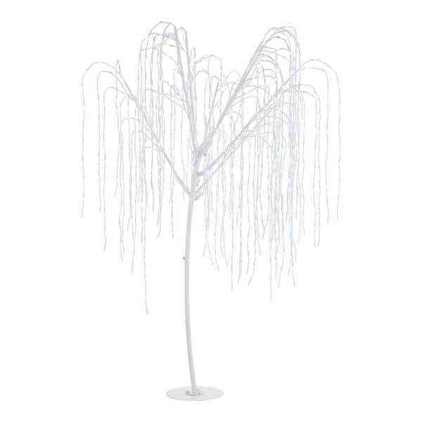 7 ft. Twinkling LED Willow Tree Holiday Yard Decoration