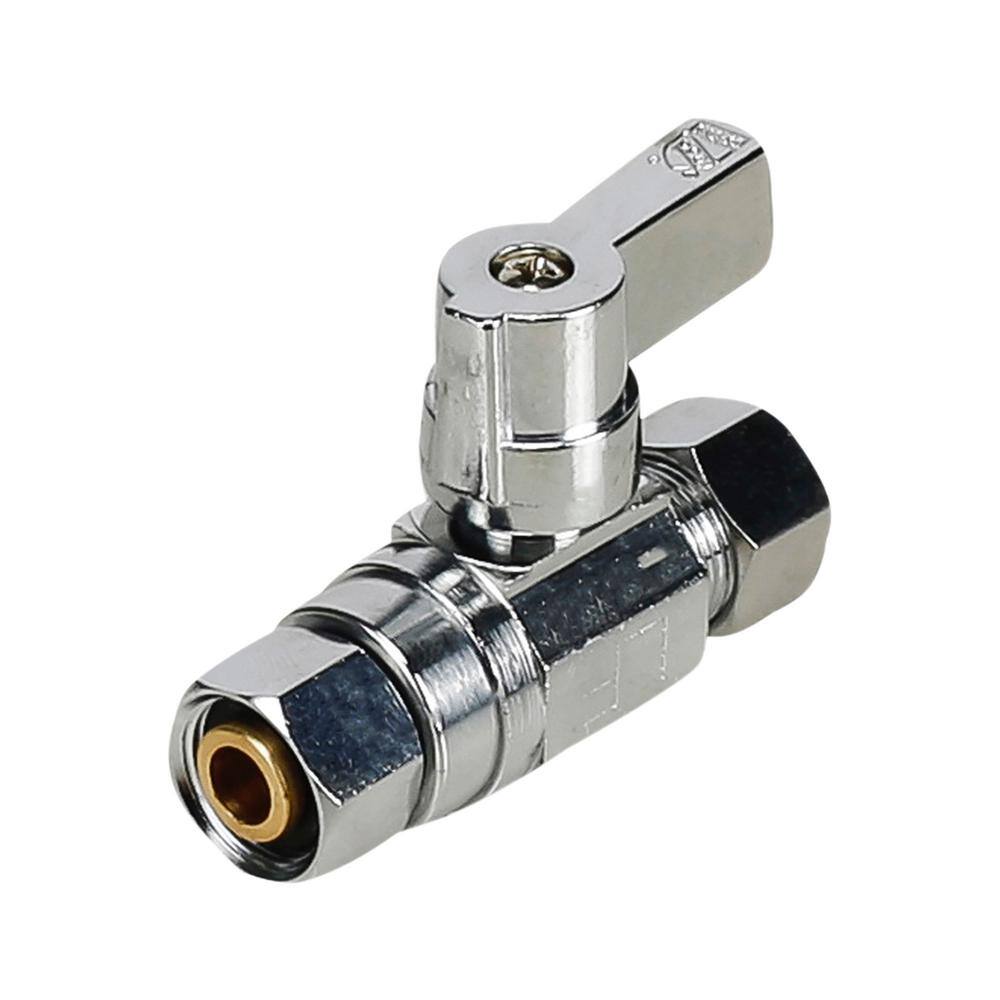 3/8 in. FIP x 3/8 in. MIP Water Supply Stop Quarter Turn EZ Fix-A-Valve, Quarter Turn Handle; Chrome Plated Brass price history on PriceWatchPro