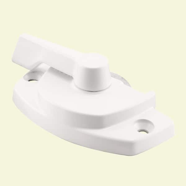 Prime-Line White, Entrygard Cam Lock with Keeper, Lug Type, Truth Hardware