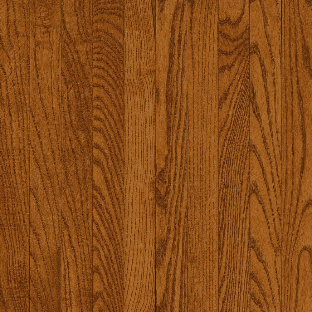 Bruce Take Home Sample-American Originals 3/4 in. T x 3-1/4 in. W 5 in. x 7 in. Copper Dark Red Oak Solid Hardwood Flooring, Medium