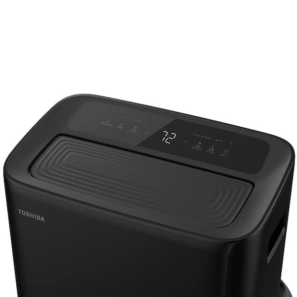 Toshiba - 10,000 (DOE) BTU 115-Volt Smart Wi-Fi Portable Air Conditioner up to 450 sq. ft. Cools and Dehumidifies