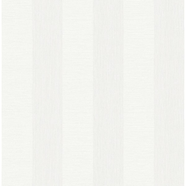 Decorline Intrepid White Textured Stripe White Wallpaper Sample