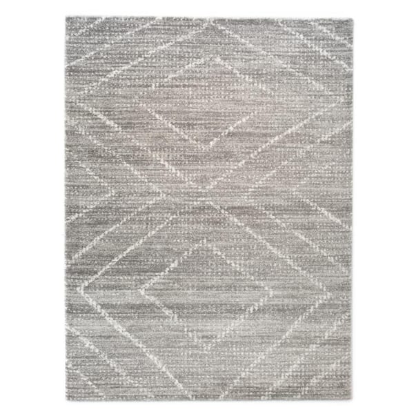 BALTA Sienna Taupe 8 ft. x 10 ft. Geometric Area Rug