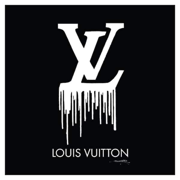 VENICE BEACH Collections Bold Dripping Fashion Brand Logo by Fairchild Paris 1-Piece Unframed Abstract Poster Art Print 14 in. x 14 in.