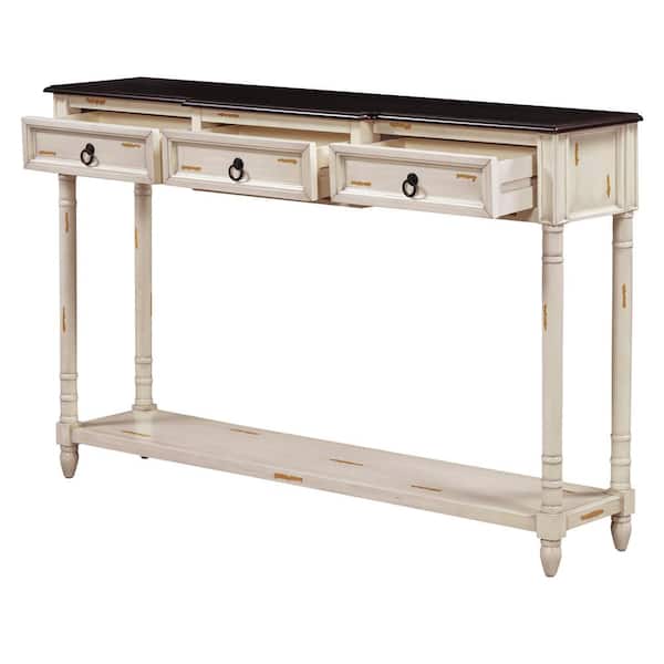 52 in. W x 13 in. D x 34.3 in. H Bathroom Beige Linen Cabinet