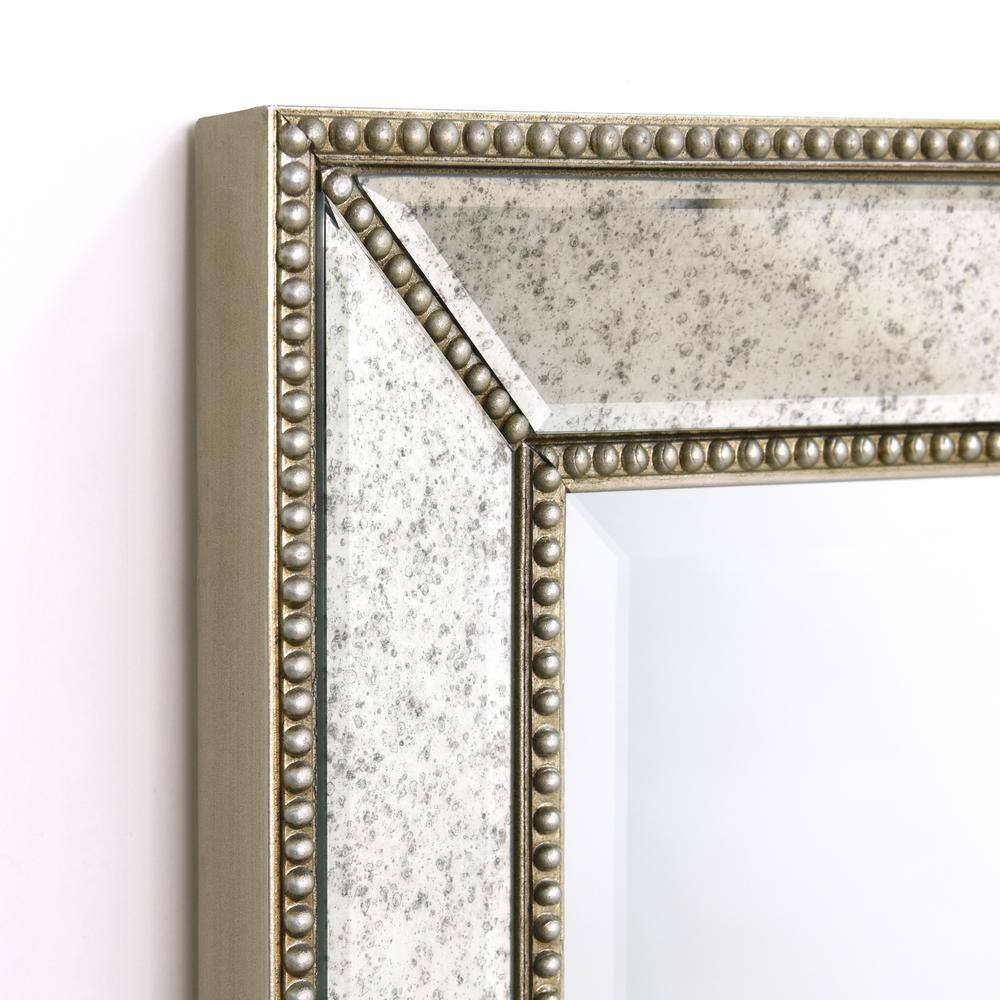 Champagne Bead Embossed Full Length Wall Mirror