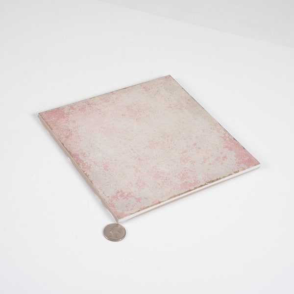 Apollo Tile Faenza 8 in. x 8 in. Matte Dusty Pink Porcelain Square