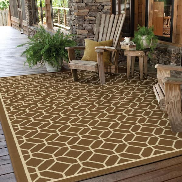 Sand Brown 9 ft. x 13 ft. Area Rug