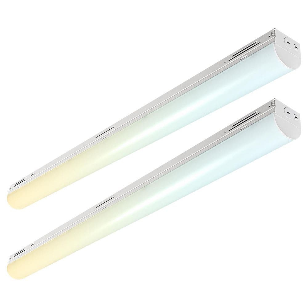 48 In. Integrated LED Linear Light, 5CCT, 21W-40W, Up to 6300LM, 110° Beam, Dimmable, Damp Rated, UL & DLC Listed 2 Pack price history on PriceWatchPro