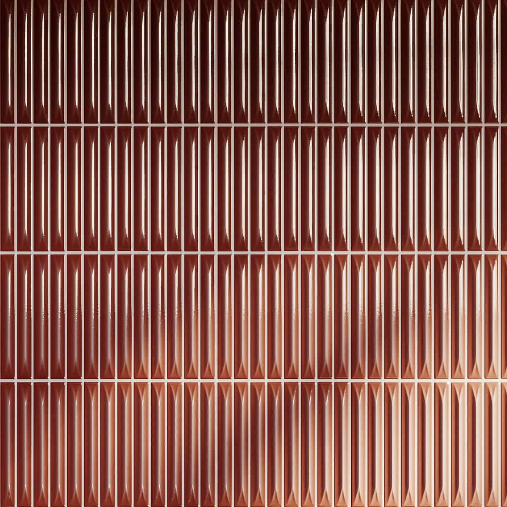 Stria Caramel 7.87 in. x 7.87 in. Glossy Ceramic Stacked Tile Sample price history on PriceWatchPro