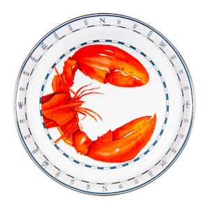 15.5 in. Lobster Enamelware Round Serving Tray