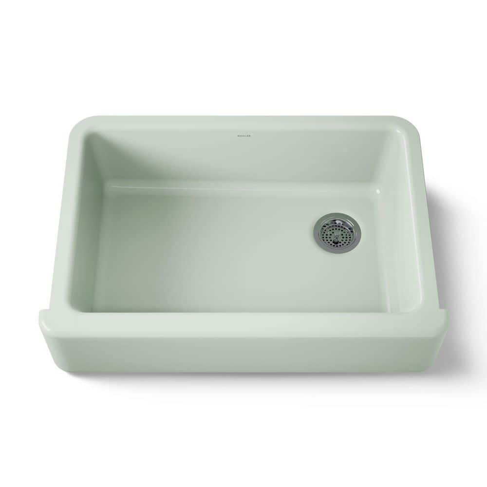 KOHLER Whitehaven 32.69 in. Undermount Single Bowl Aspen Green
