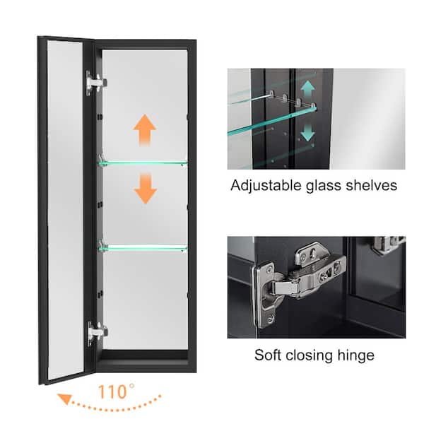 36 in. W x 30 in. H H Rectangular Bathroom Medicine Cabinet