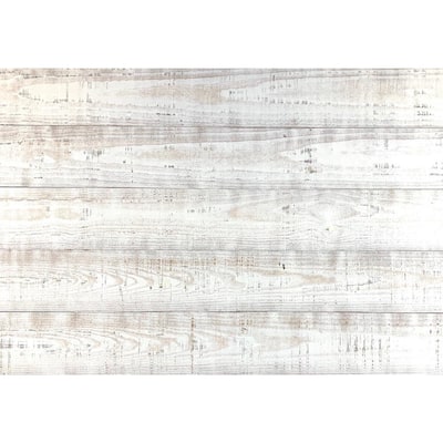 Thermo-treated 1/4 in. x 5 in. x 4 ft. White Barn Wood Wall Planks (10 sq. ft. per 6 Pack)