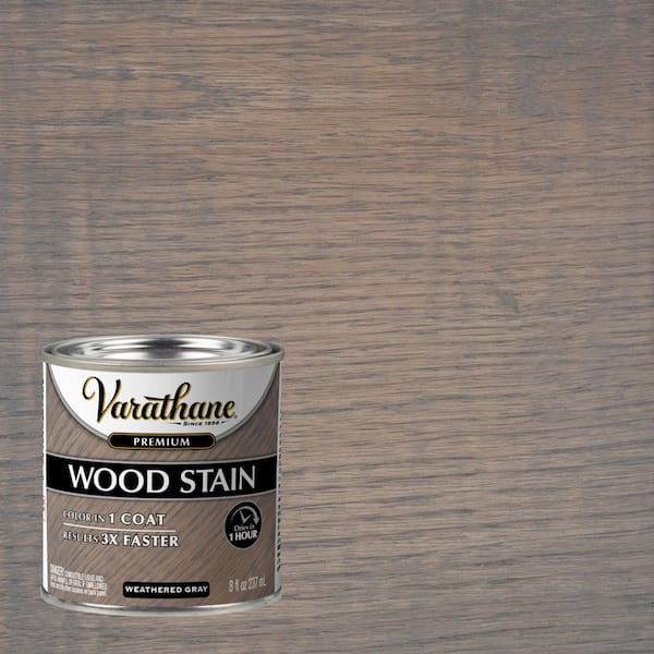 Varathane 8 oz. Weathered Gray Premium Fast Dry Interior Wood Stain
