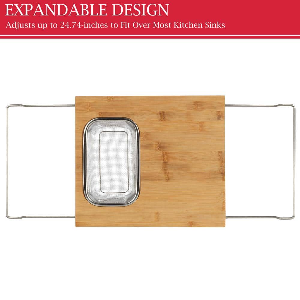 13.2in x 11.5in 2 in 1 Cutting Board with Strainer - thumbnail 5