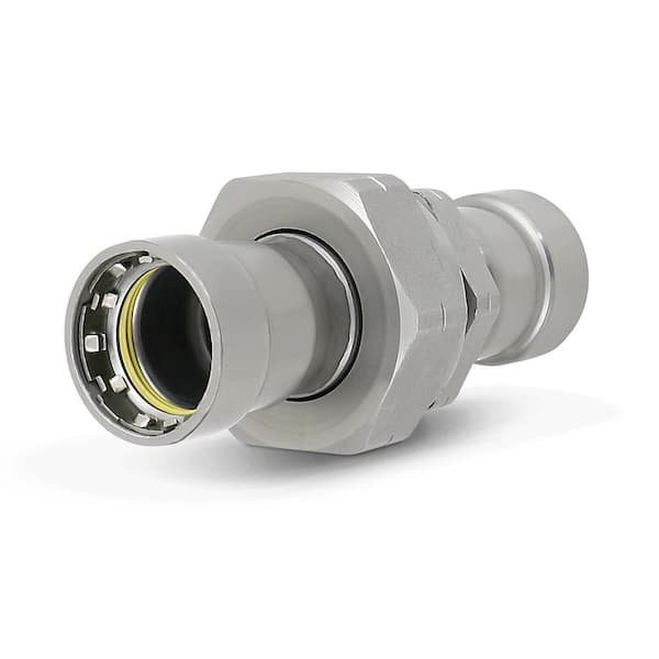 Titan Press 2 in. Press 2.1 D x 7.6 in. L Carbon Steel Union HNBR Sealed, Yellow Dot, Gas & Fuel Rated