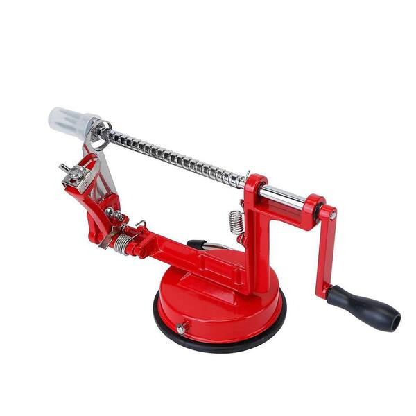 3 in 1 Apple Peeler Slicer Corer with Stainless Steel Blade and Suction Base