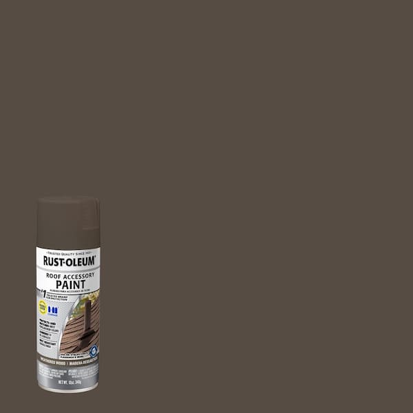 Rust-Oleum Stops Rust 12 oz. Weathered Wood Roof Accessory Spray Paint (6-Pack)
