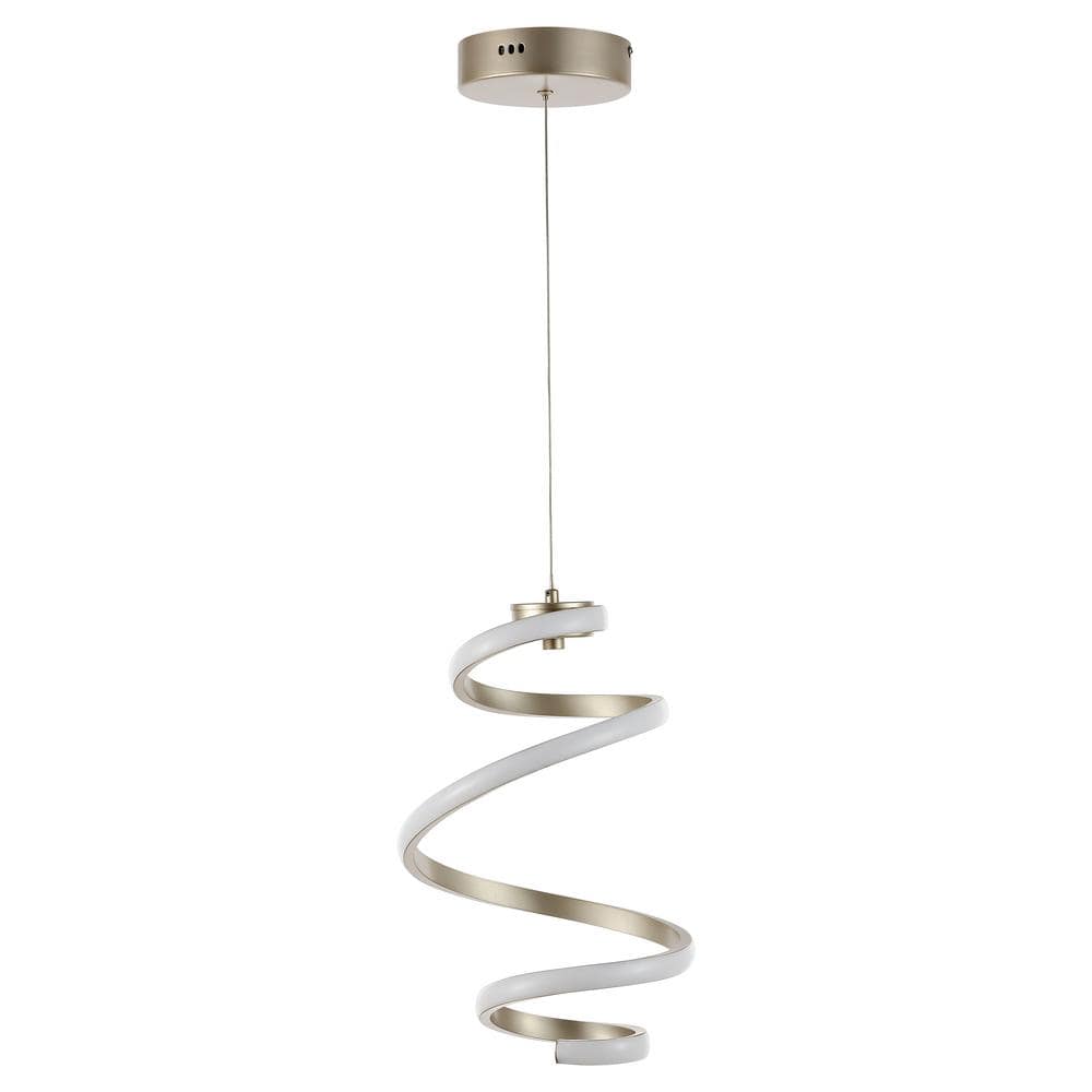 11" Silver Modern Minimalist Aluminum LED Pendant Light
