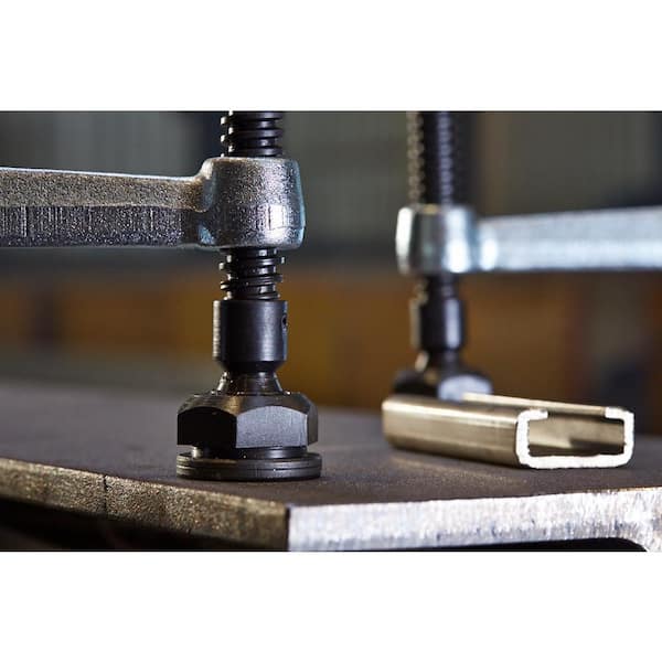 ClassiX International 7-1/2 in. Capacity All Steel Clamp with Heavy Duty Pad and 4-3/4 in. Throat Depth