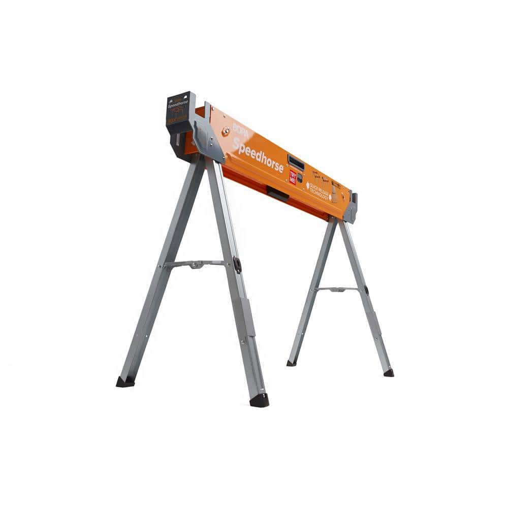 Bora Tool PM-4500 Speedhorse Contractor Grade Durable Portable Sawhorse  Orange