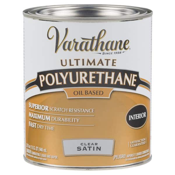 1 qt. Clear Satin 275 VOC Oil-Based Interior Shellac, Lacquer & Polyurethane (2-Pack)