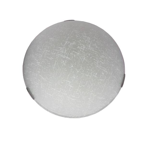 Cambridge 3-Light Satin Steel Flushmount