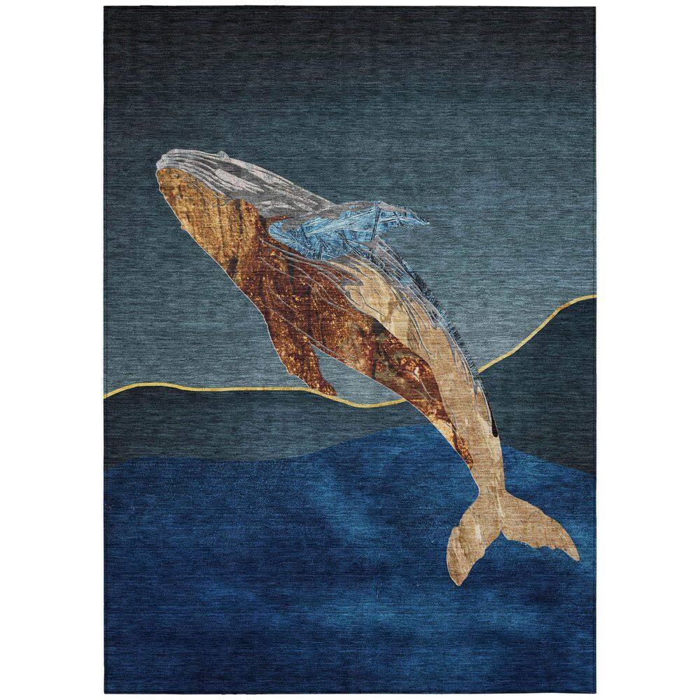 Chantille Machine Washable Indoor/Outdoor Abstract ACN2078 Blue 10 ft. x 14 ft. Area Rug price history on PriceWatchPro
